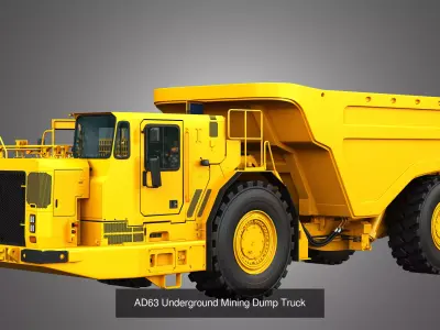 AD63 - WX18H Underground Mining Vehicles 2 in 1 3D Model Pack