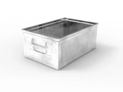 Stackable Steel Box  3D model
