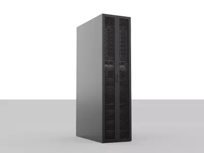 Low Poly Data Center Server Rack 3D model