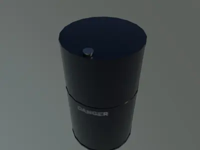 Oil barrel  Free low-poly 3D model