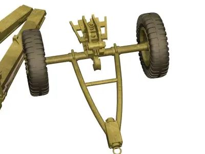 155mm Artillery connon 3D model
