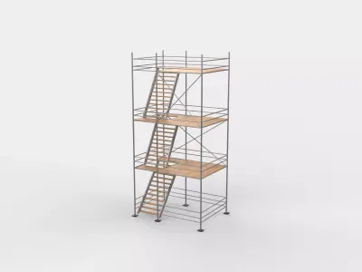 industrial scaffolding  3D model