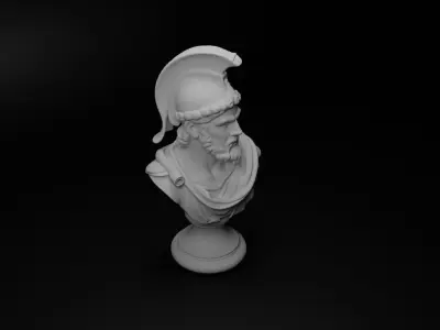 Roman Legionary Bust Chess 3D print model