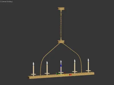 Launceton Large Linear Pendant 3D model