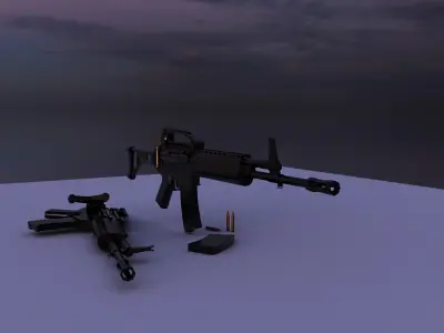 Pindad SS2 V2 3D model