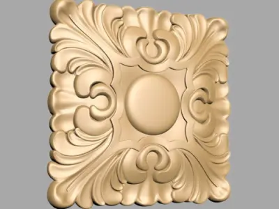 Carved Decor 3D model get