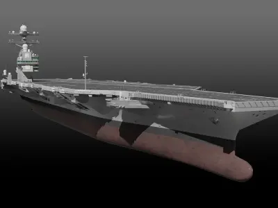 USS Gerald R Ford CVN-78 3D model by ennuishao