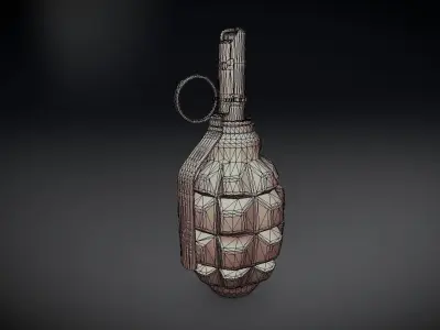 F1 Grenade Low-poly 3D model order