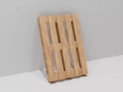  Wooden Euro Pallet Low-poly 3D model