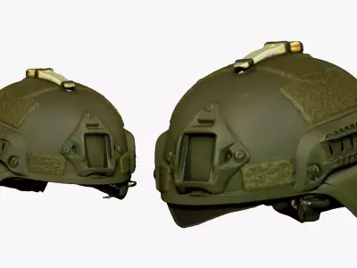 001301 army green helmet 3dp 3D print model