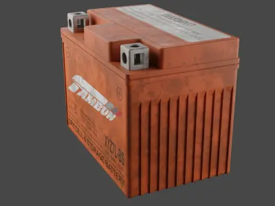 Motorcycle Battery Dust Low-poly 3D model buy