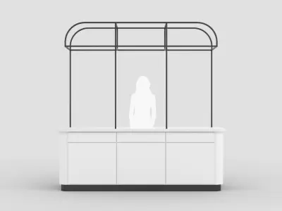 Food Display Stand 2 3D model