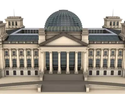 Reichstag building 3D model