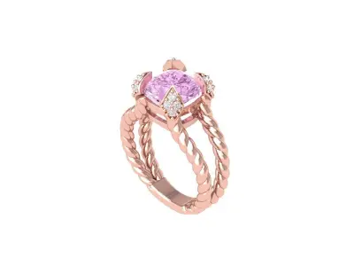 Wedding Ring 3D print model 93