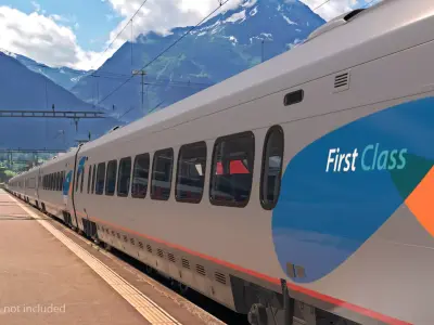 Acela Express First Class Car 3D model