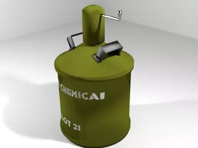 Landmine Chemical gas mine 3D model