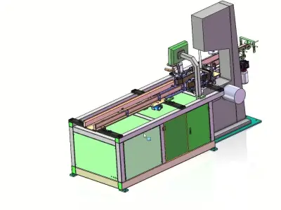  High Speed Band Saw Toilet Paper Roll Cutting Machine 3D model