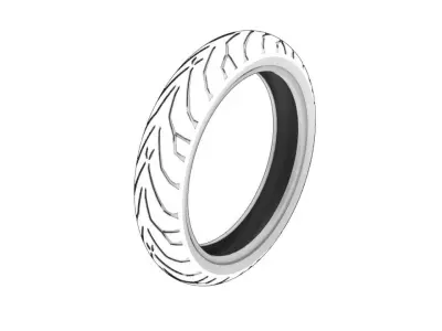 Pirelli Angel GT Front Motorcycle Tyre 3D model