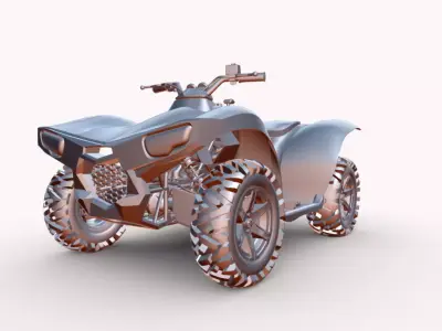 atv 4x4  Low-poly 3D model