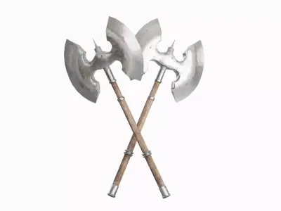 Fantasy Medieval Axe 02 Low-poly 3D model