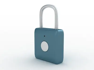 Fingerprint Padlock 3D model
