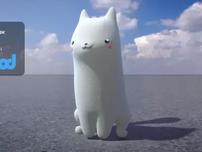 Cartoon Fox 3D model buy