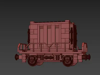 Train Lego Container 3D model