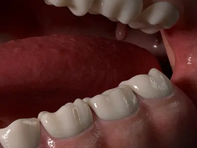 Human Mouth Teeth Anatomy 3D model