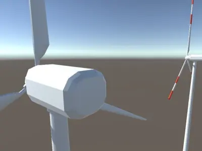 Low-Poly Wind Turbine - free Free low-poly 3D model