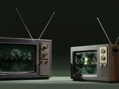 Old TV 3D model