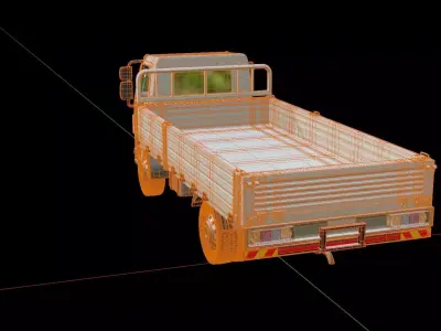 Kenworth K370 Flatbed Truck 3D model