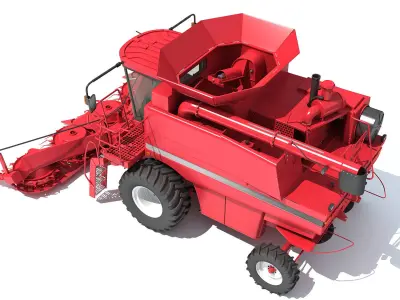 Combine Harvester 3D model 25