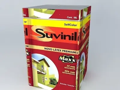 gallon of paint Free 3D model