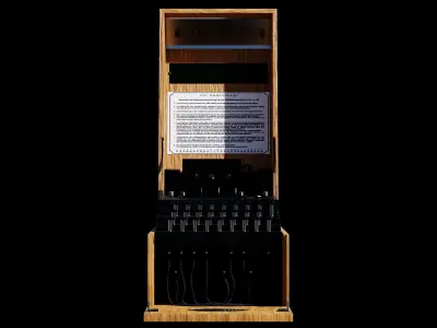 WW2 Enigma Machine Model  3D model