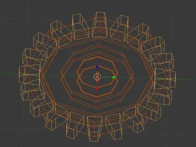Wheel gear Free low-poly 3D model