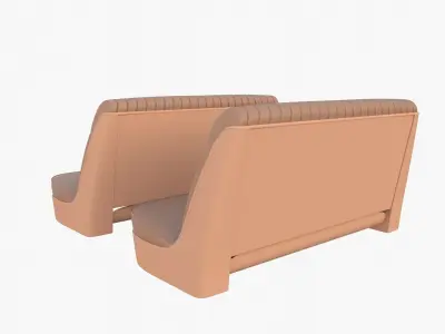 Generic 40s Car Seats 3D model