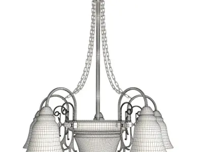 Antique Yellow Ceiling Lighting  3D model