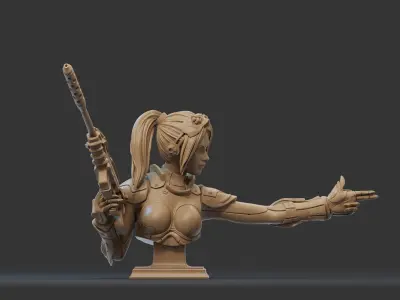 NOVA- STARCRAFT Bust 3D Print 3D print model