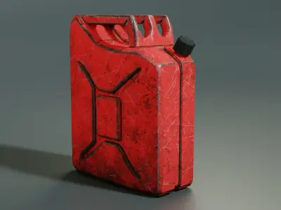 Gas Can Low-poly 3D model shop