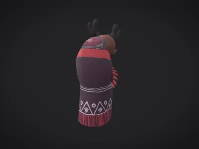 character design is based on Thai ghost bird Low-poly 3D model
