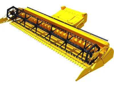 Combine Threshing  3D model