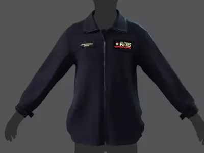 City of London Police Hi-Vis Fleece Uniform  Officer Jacket  Low-poly 3D model