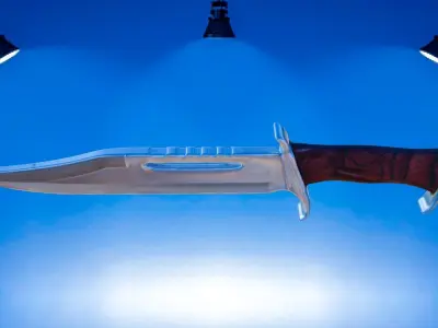 Knife Model 1 Free Free low-poly 3D model