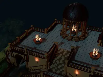 exterior Low-poly 3D model