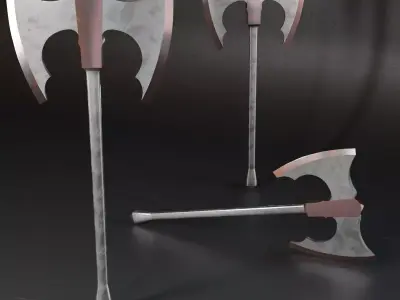 Mk Axe Lowpoly 040 Free 3D model