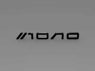 mono logo 3D model by Sergey