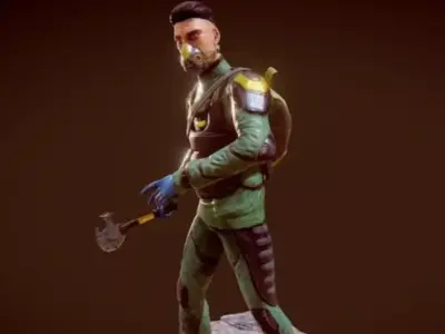 Character Low-poly 3D model