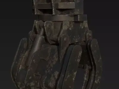 Construction Grapple Claw HighPoly 3D model