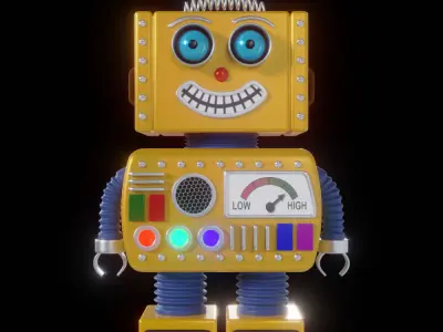 Toy Robot 3D model 2