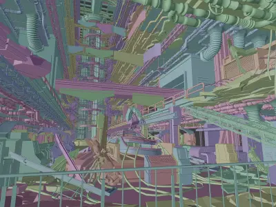 Abandoned Factory 3D model